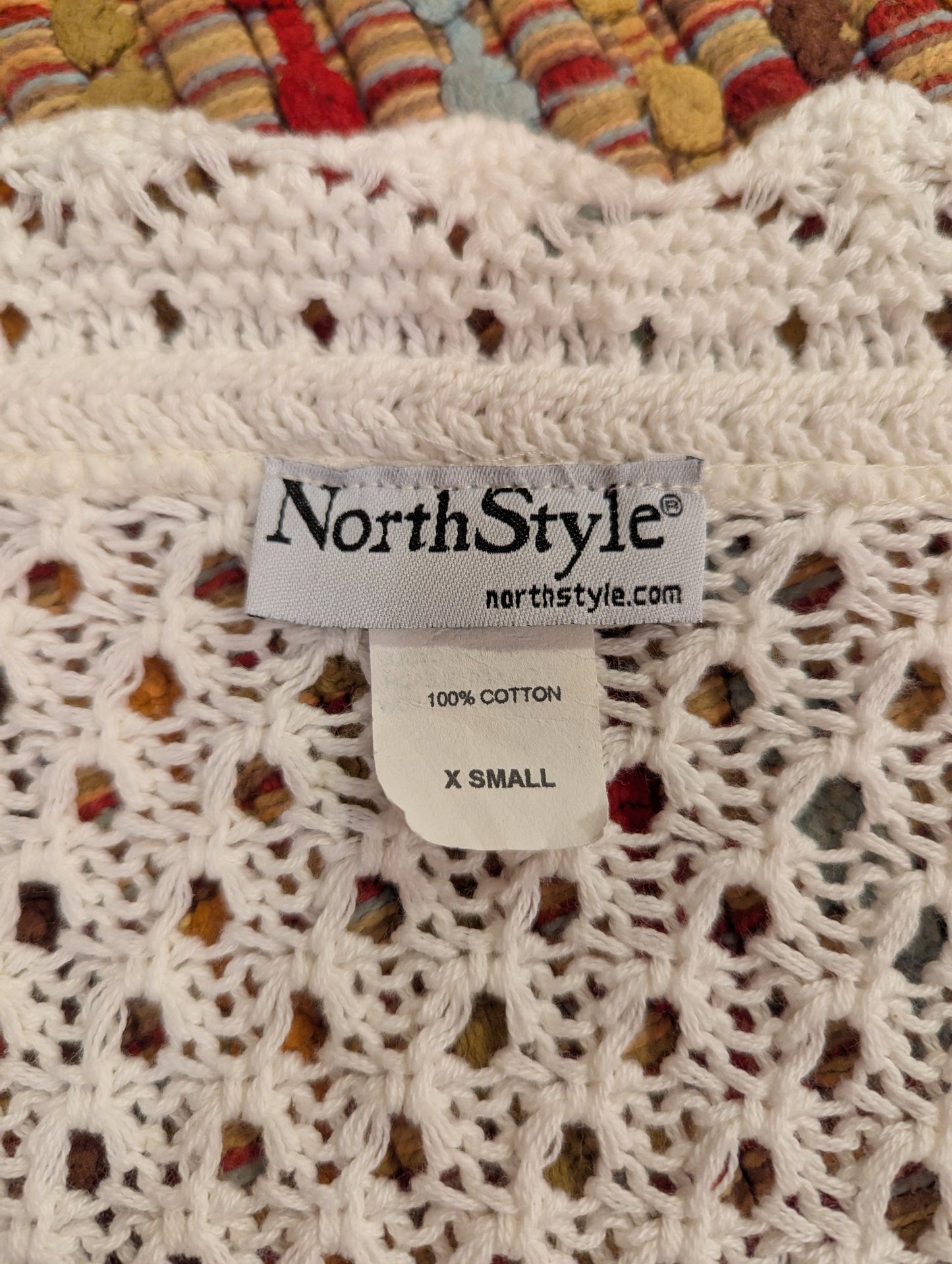 NorthStyle Women's Extra Small Spring/Summer Pretty Off-White Ivory Lace Shrug Sweater