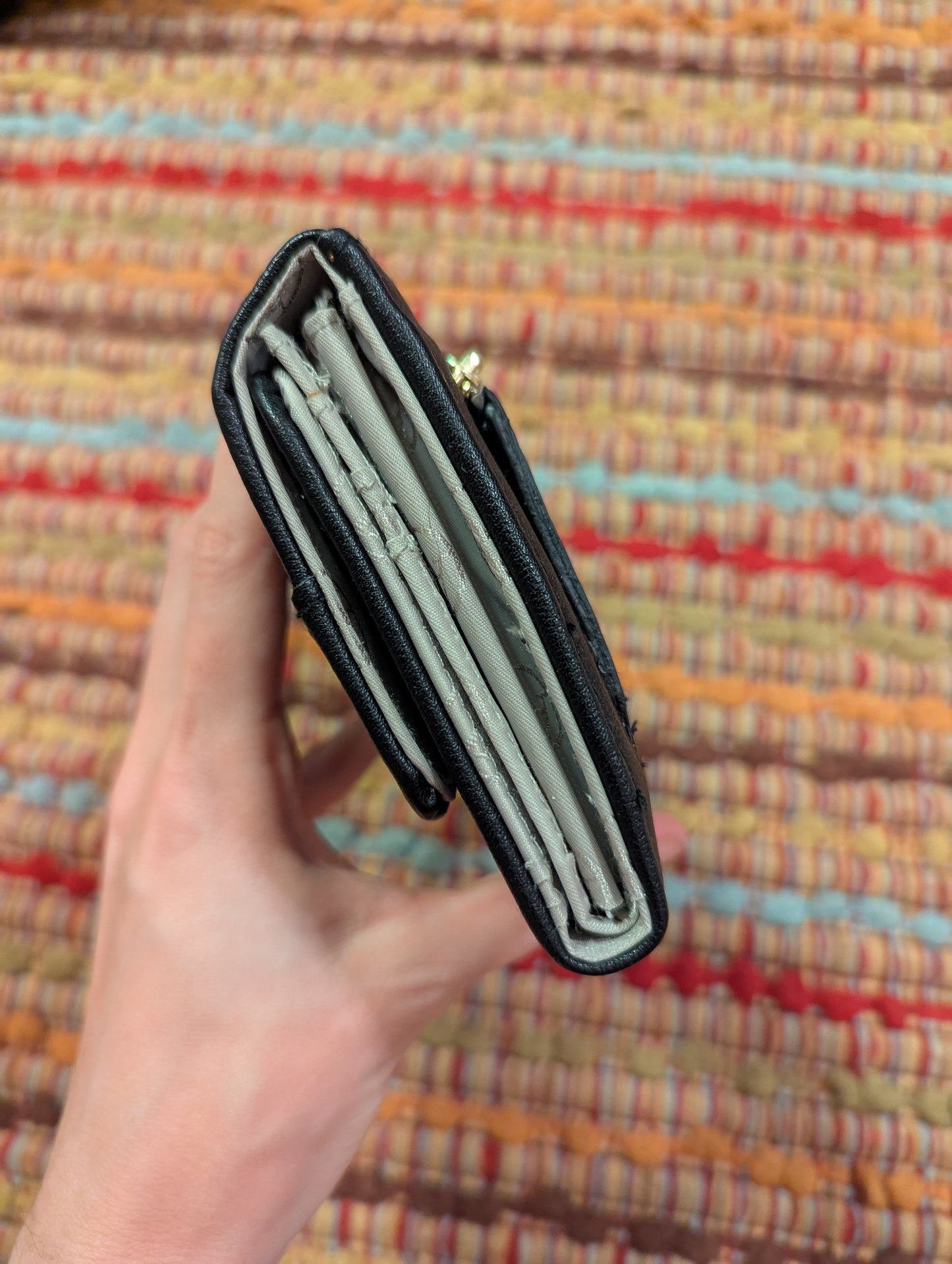 Adrienne Vittadini Fashion Designer Wallet, Smooth Snap Closure, New w/ Tags