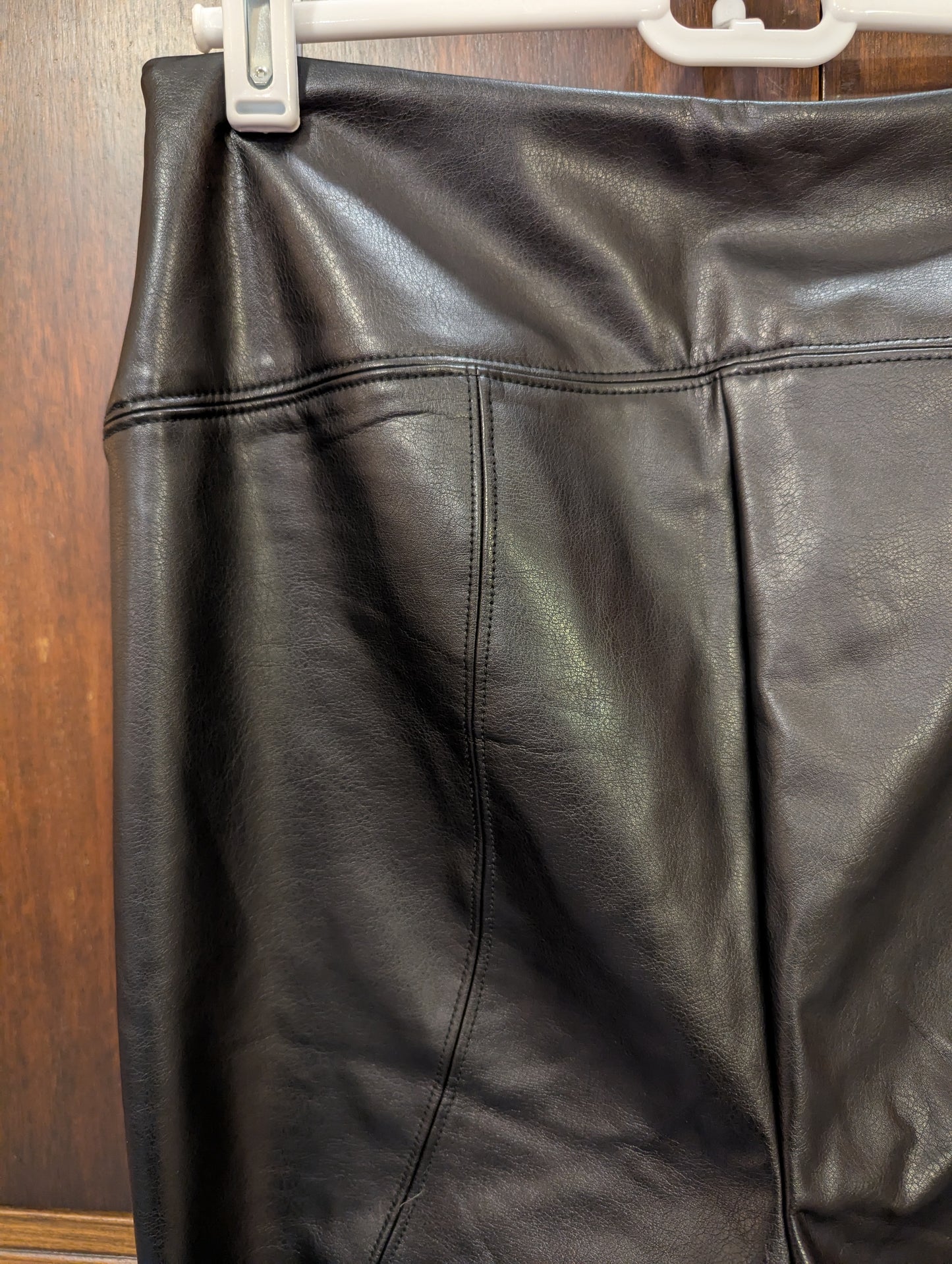 WhiteHouseBlackMarket New w/ Tags Black Vegan Leather Runway Leggings, Gothic/Punk Rock/Rave/EDM