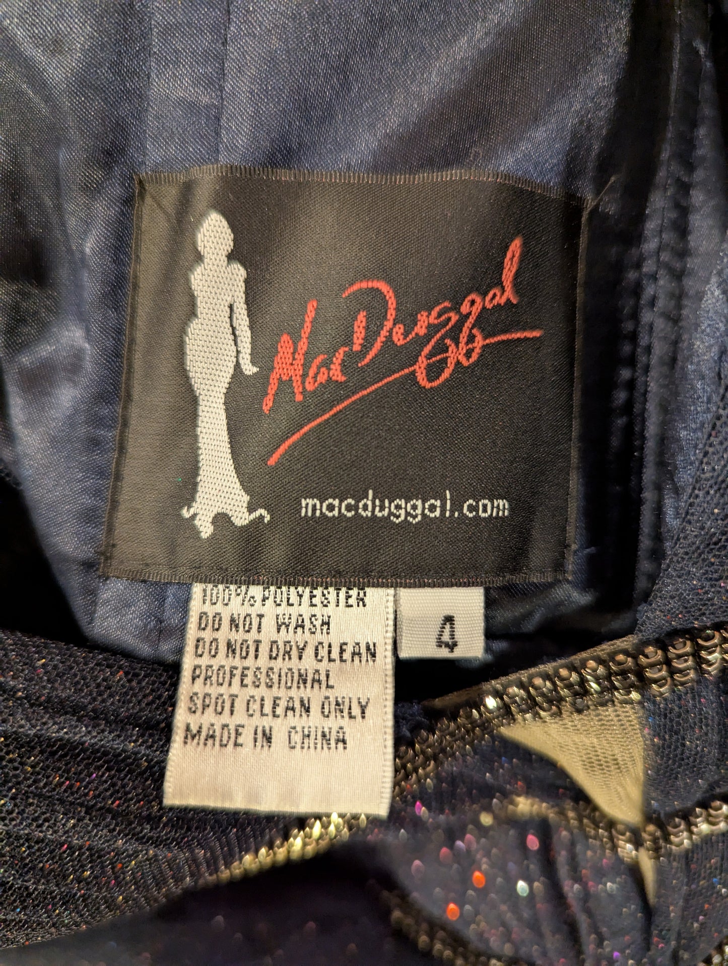 Discontinued! Saks Fifth Ave. Feyre Acheron Night Court Style Gown with Mesh Overlay that Glitters like Stars